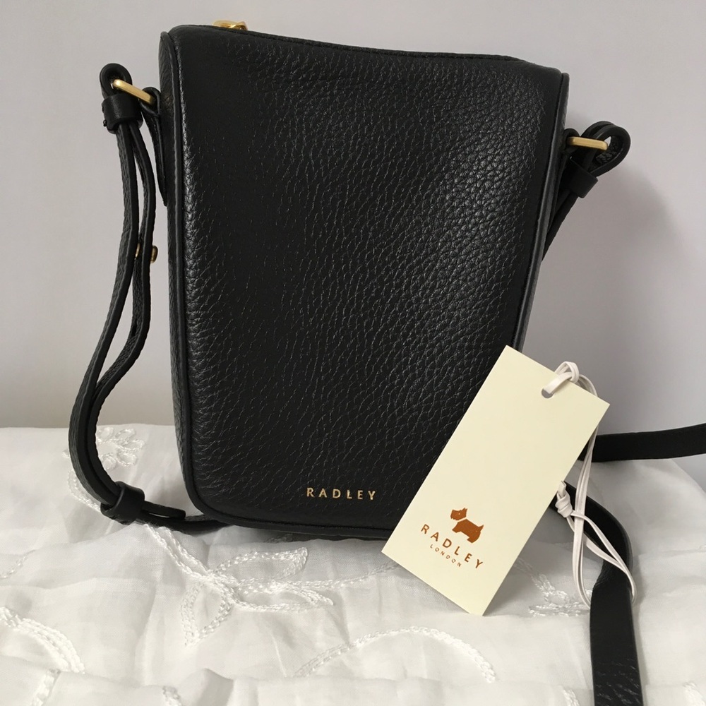 Radley Oak Street Black Leather Crossbody Bag